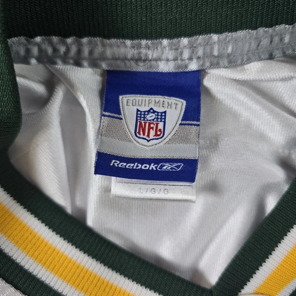 Vintage Reebok NFL Green Bay Packers Ahmad Carroll #28 White Away Jersey Mens L